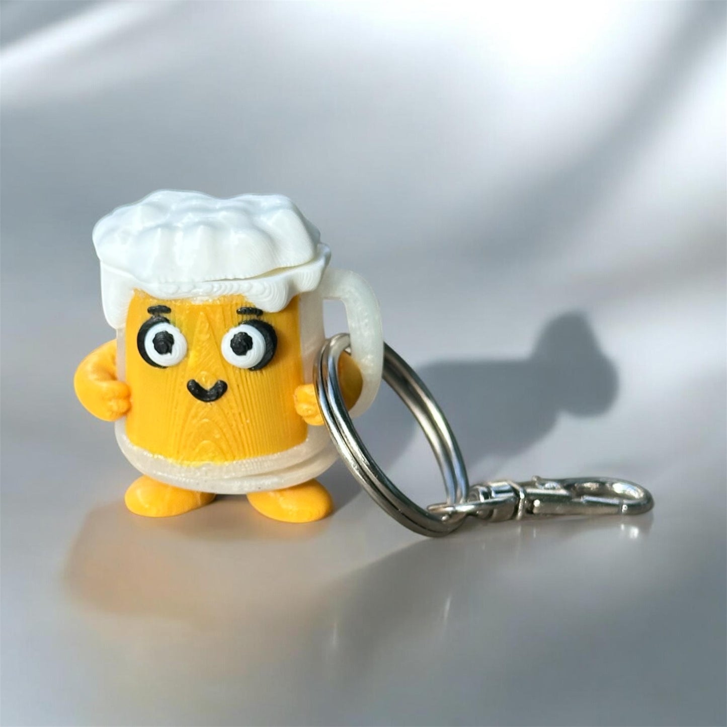 Brewbie the Mini Flexi Beer Mug | Articulated 3D Printed Desk Buddy & Fidget Toy