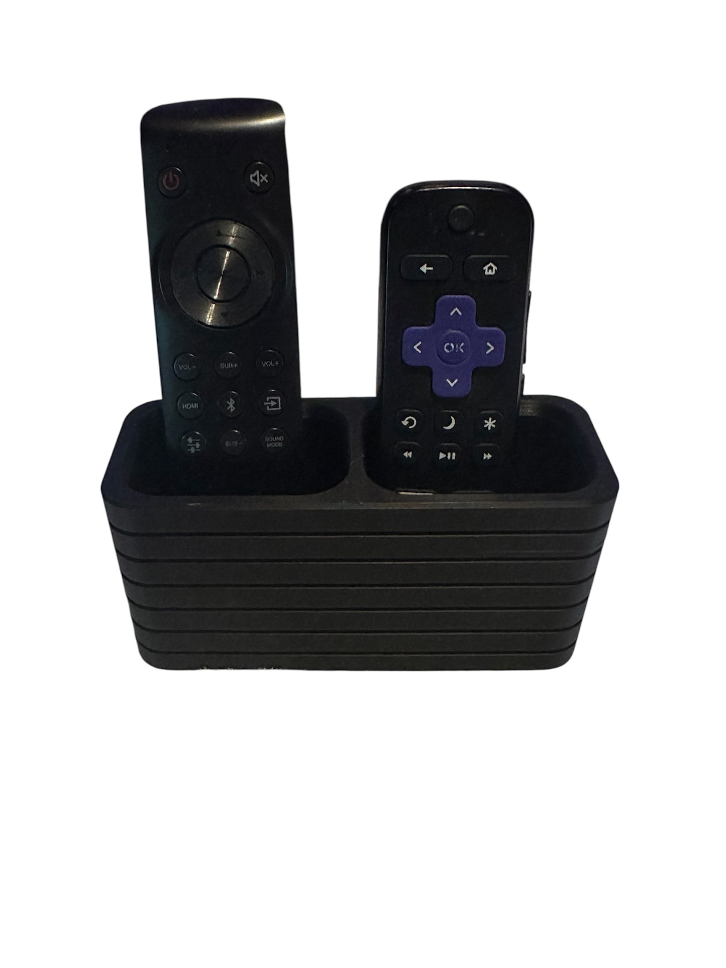 Double Remote Control Holder – 3D Printed TV Remote Organizer