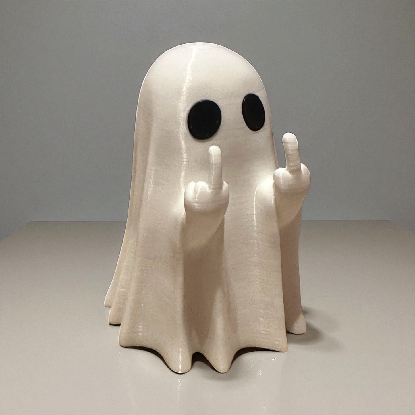 3.5 Inch Middle Finger Ghost | Hollow Tea Light Holder