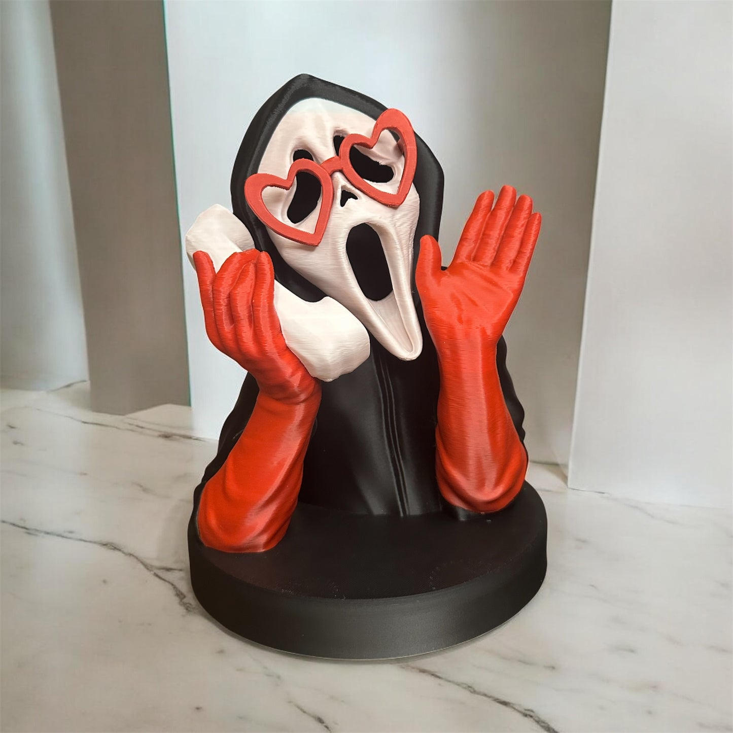 Ghostface “Hello Sidney” Figurine – Final Edition Horror Collectible (Pink or Red, 2 Styles)