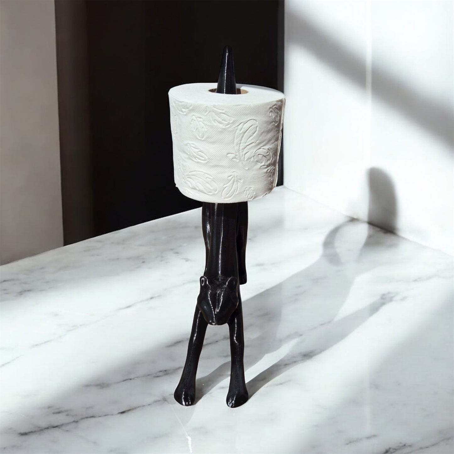 Stretching Cat Toilet Paper Holder – Functional Bathroom Decor