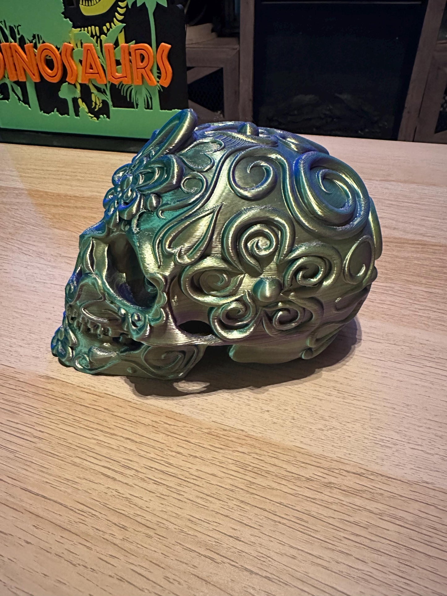 Sugar Skull, Halloween, home decor, 3D printed