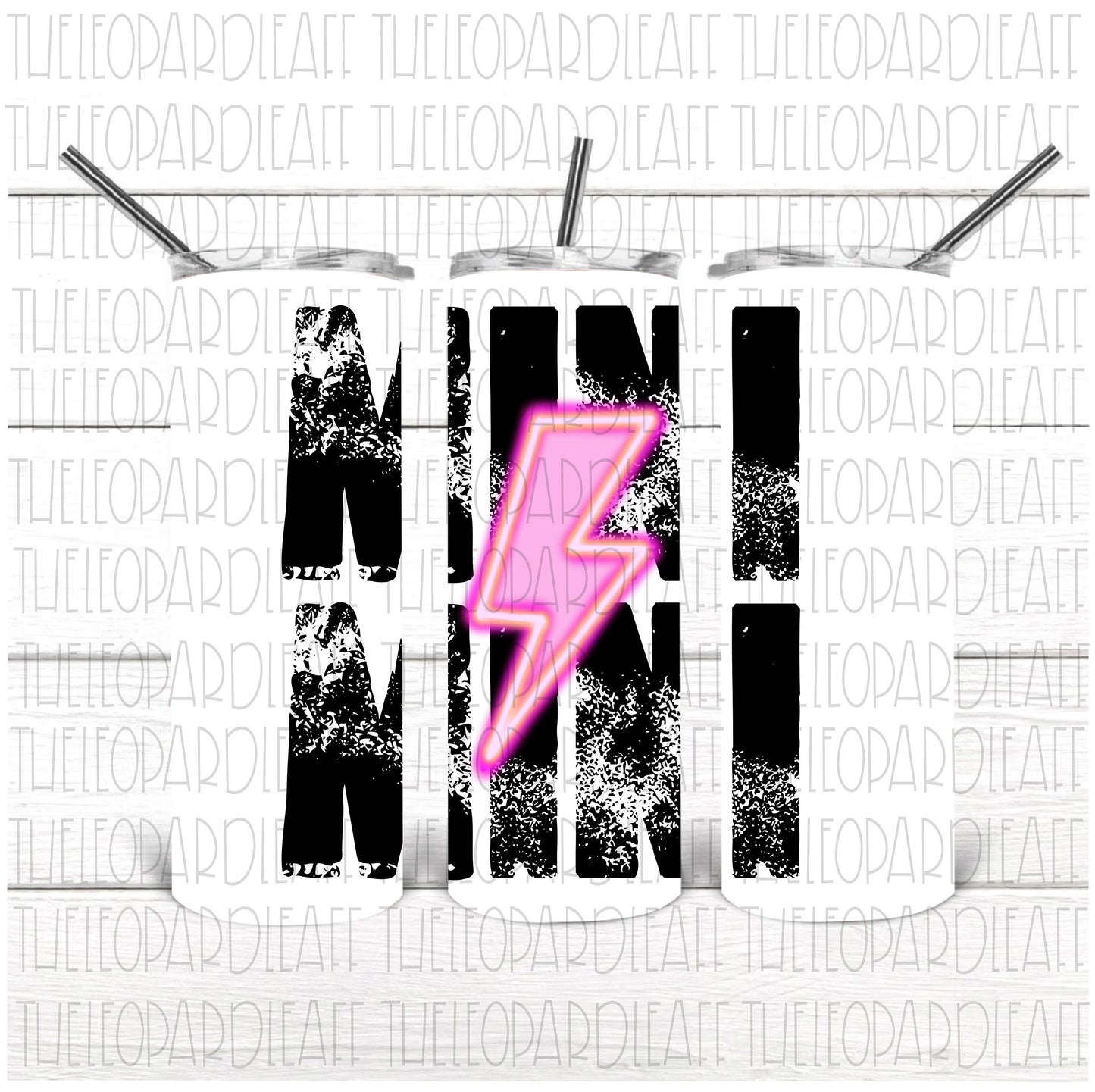 Mini mini pink bolt DIGITAL DESIGN **PNG file for Sublimation**