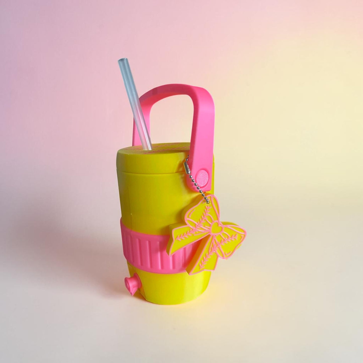 Softball 12oz Can Holder with Straw Lid & Handle | Sports Drink Holder | Softball Fan Gift | Game Day Accessory