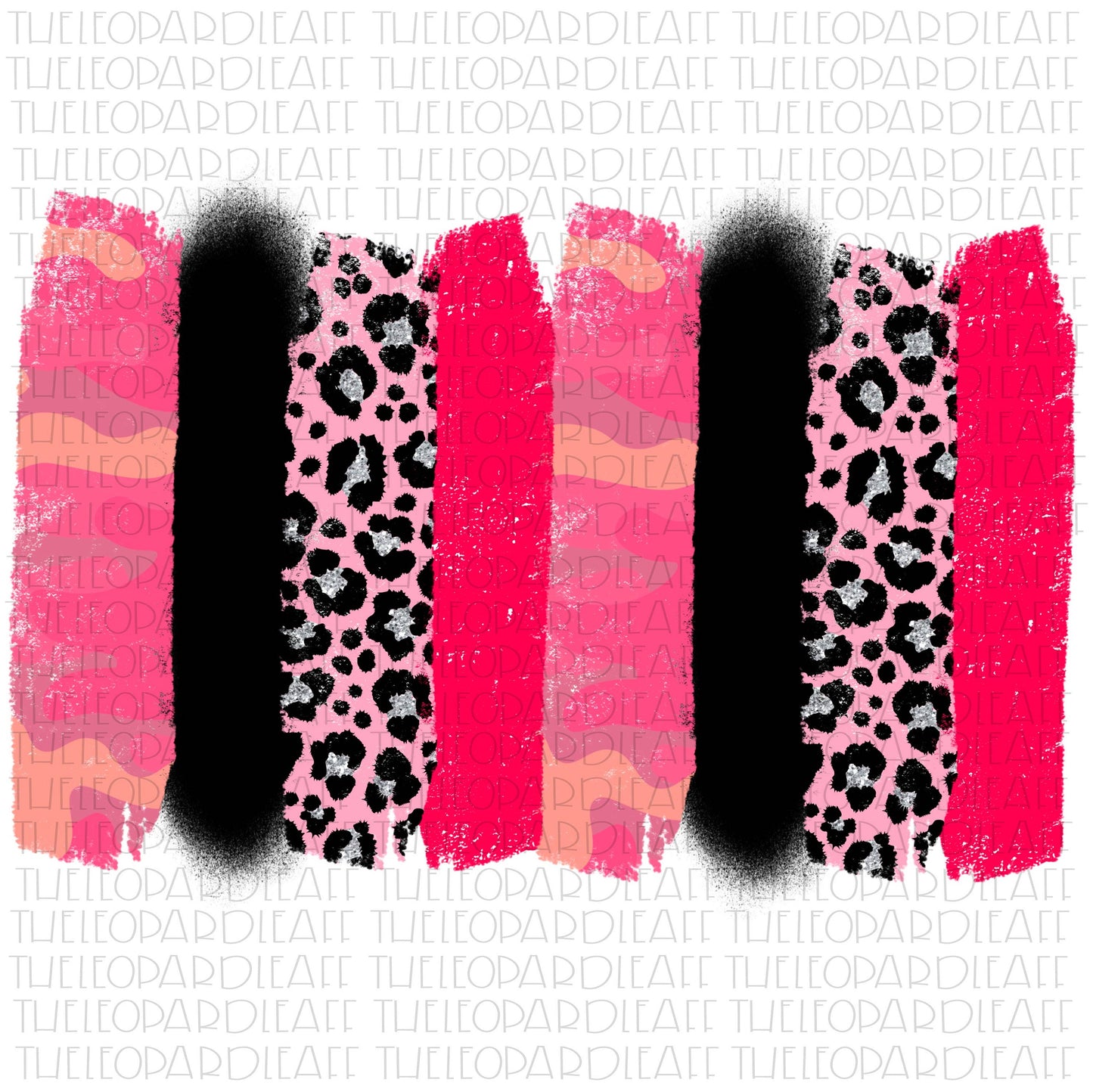 Leopard print Camo brush strokes, DIGITAL DESIGN **PNG file for Sublimation**