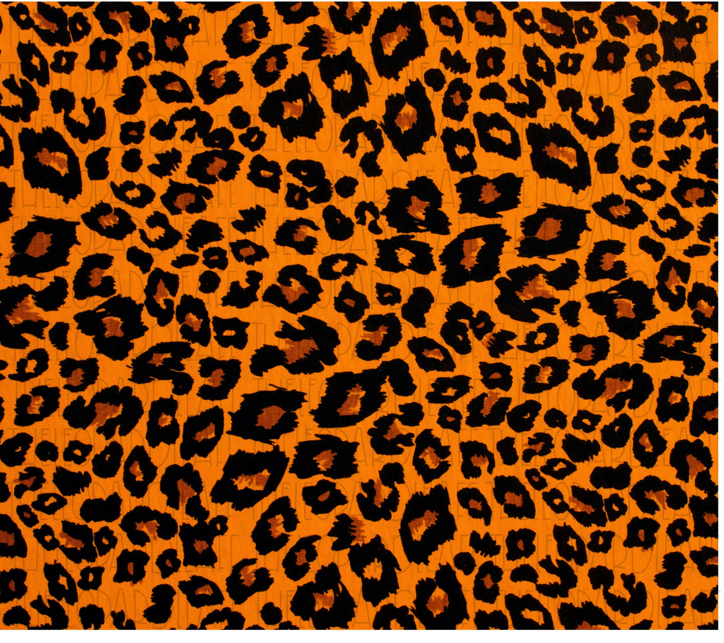 Leopard Print Orange Digital Paper, DIGITAL DESIGN **PNG file for Sublimation**