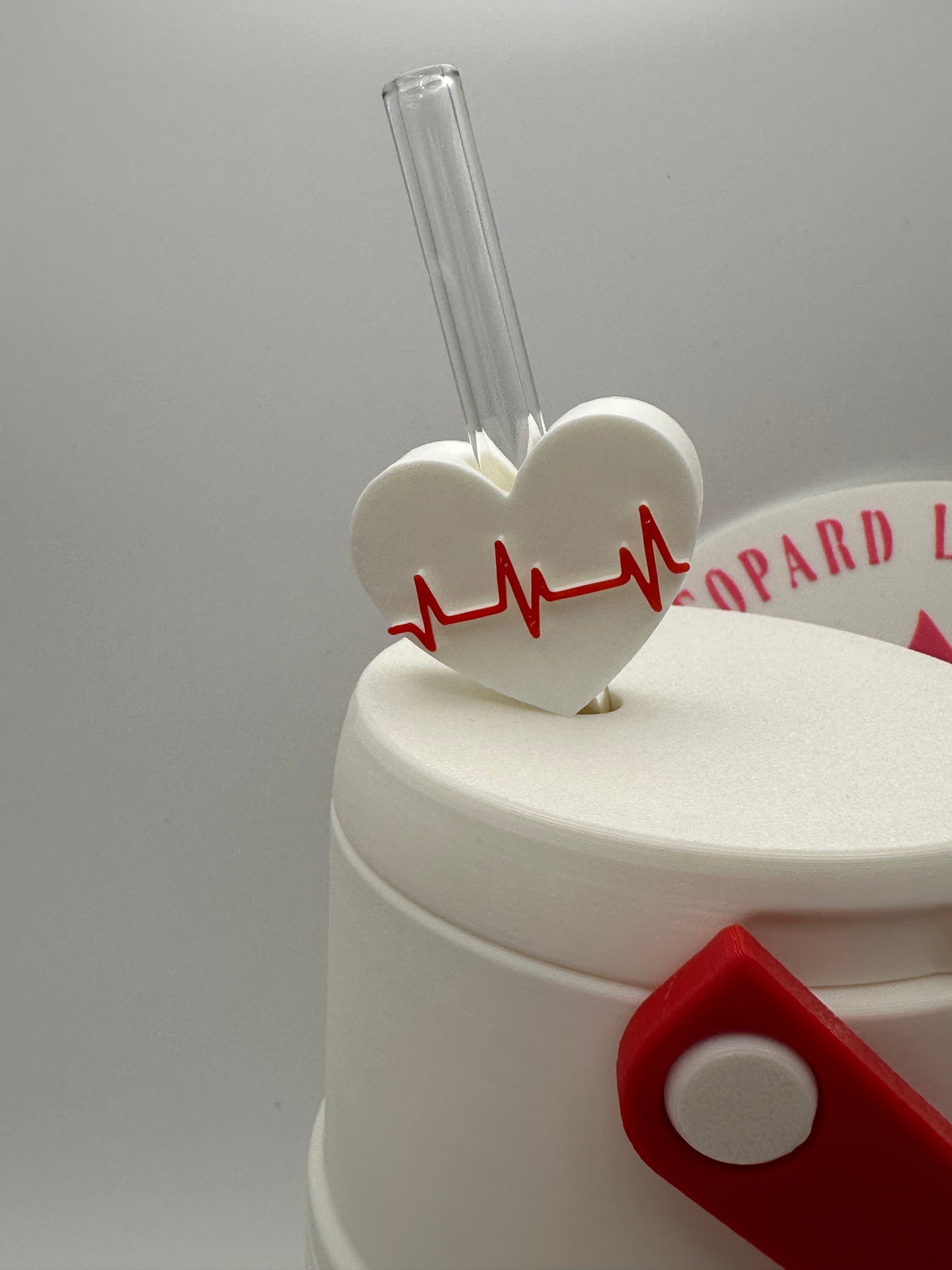 Nurse EKG Can Cooler with Optional Straw Topper & Pop Top Charm