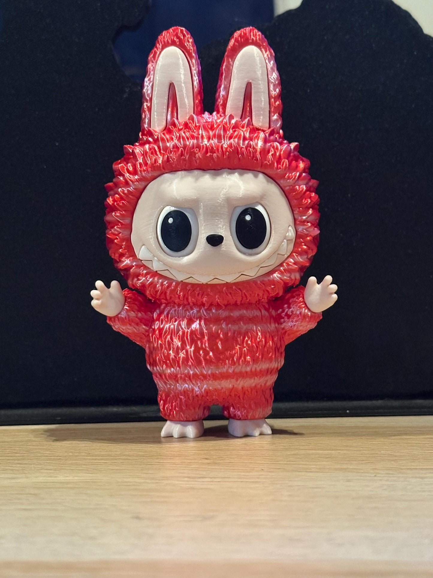 Moving eyes monster, 6in. inspired Labubu with moving eyes, 3d printed figure,Collectible