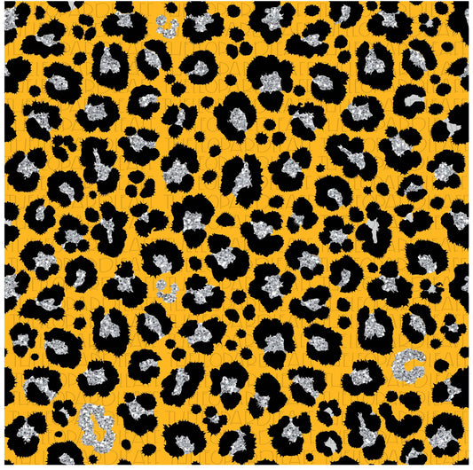 Leopard Print yellow Digital Paper, DIGITAL DESIGN **PNG file for Sublimation**