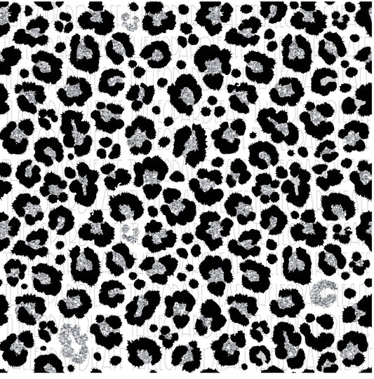Leopard Print white Digital Paper, DIGITAL DESIGN **PNG file for Sublimation**