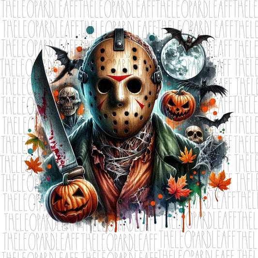 Halloween movie, Horror character, Movie killer, Halloween, DIGITAL DESIGN **PNG file for Sublimation**