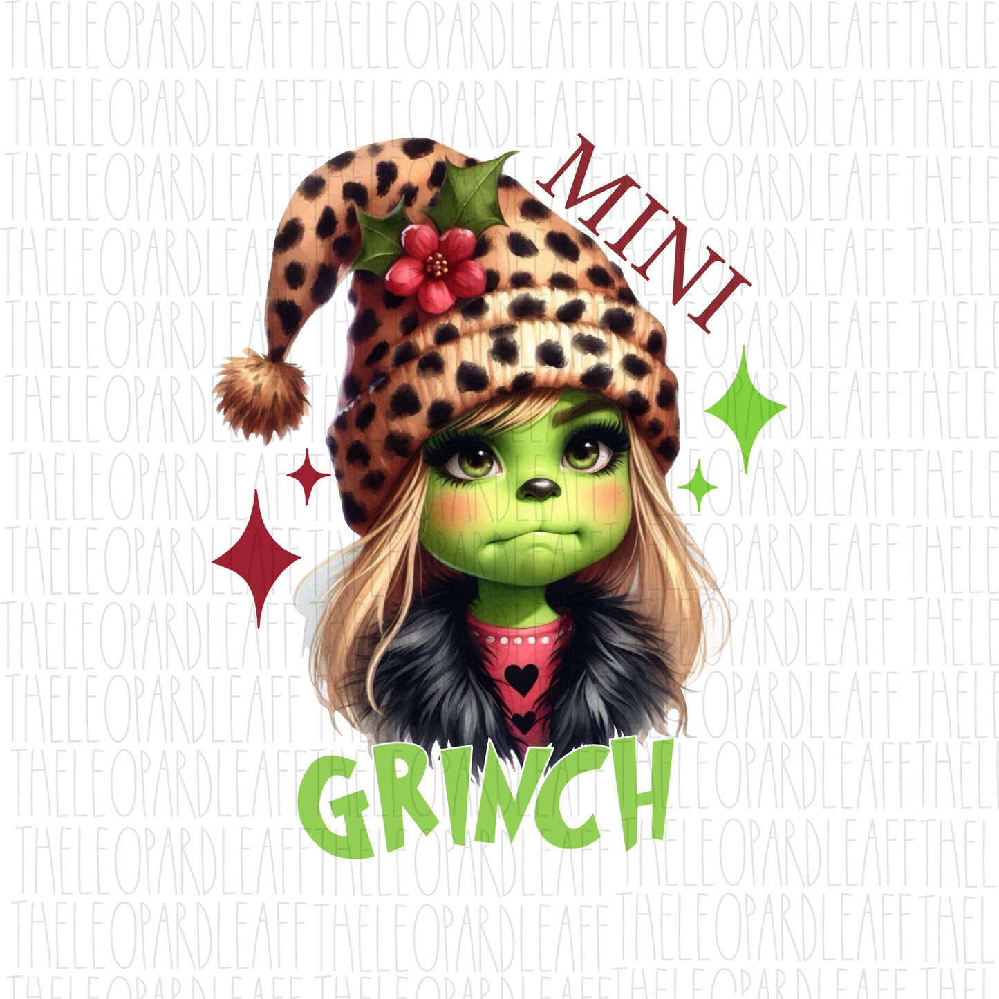 Mini grinch, Christmas, DIGITAL DESIGN **PNG file for Sublimation**