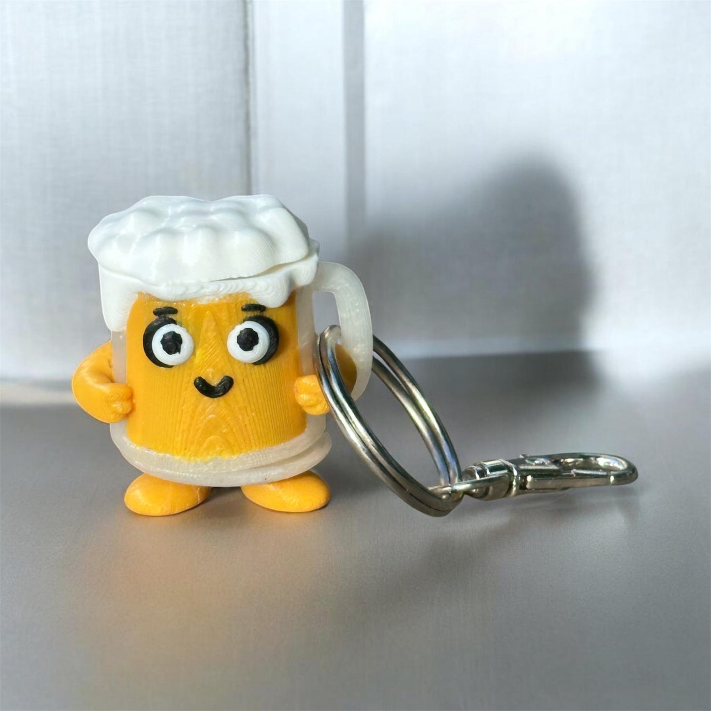 Brewbie the Mini Flexi Beer Mug | Articulated 3D Printed Desk Buddy & Fidget Toy