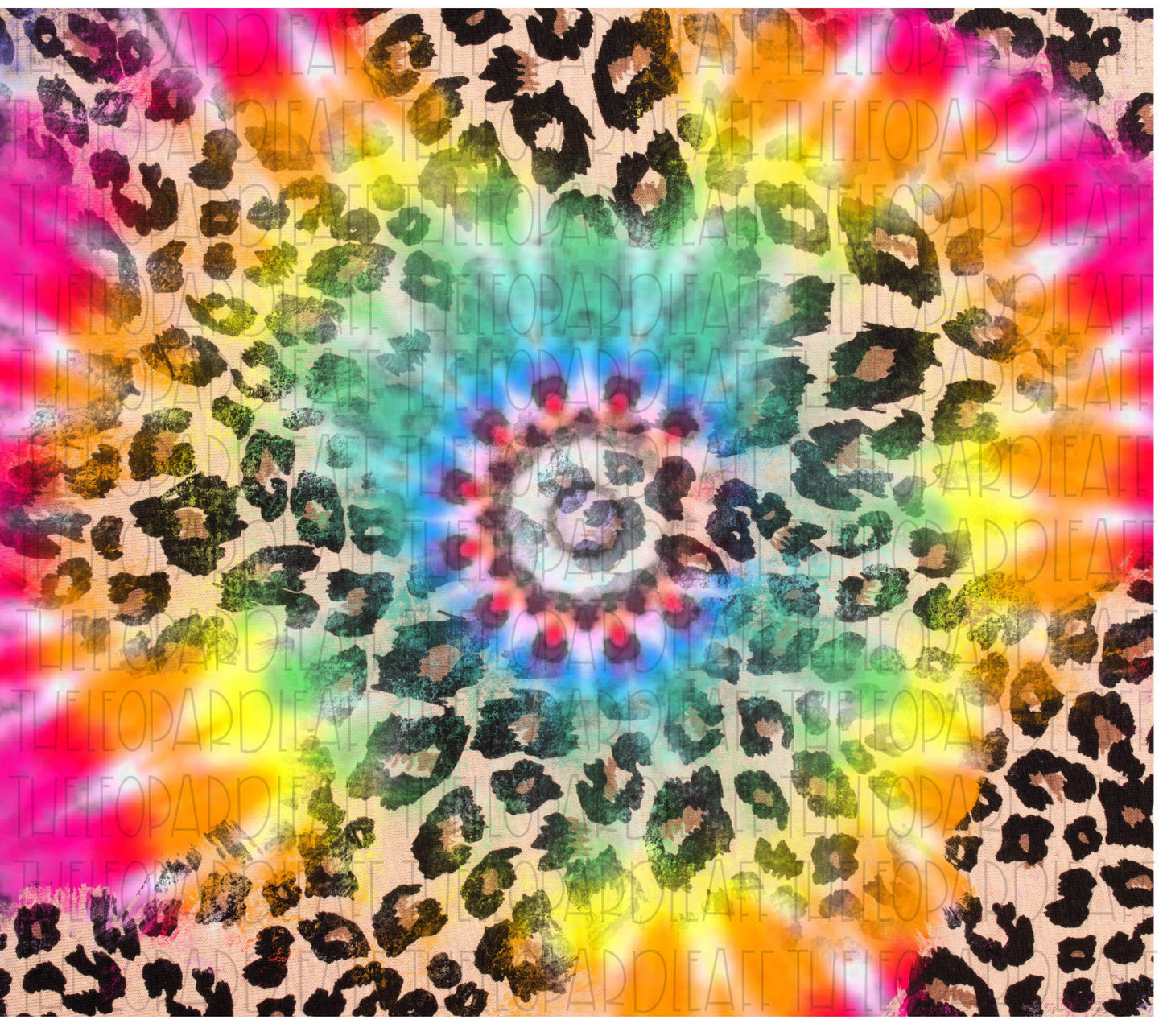 Tie Dye Leopard Digital Paper, DIGITAL DESIGN **PNG file for Sublimation**