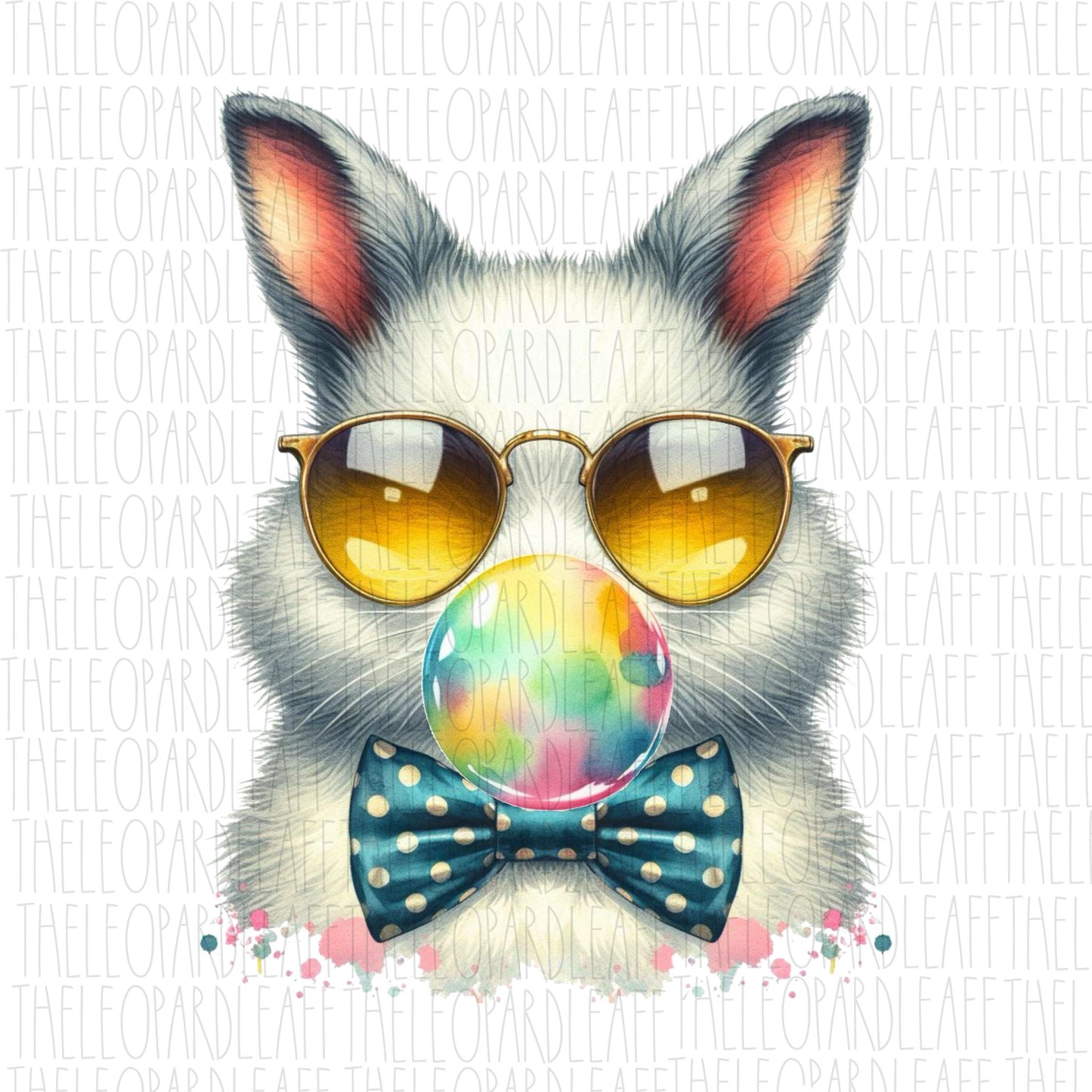 Easter bunny peace bubblegum, Happy Easter,DIGITAL DESIGN **PNG file for Sublimation**