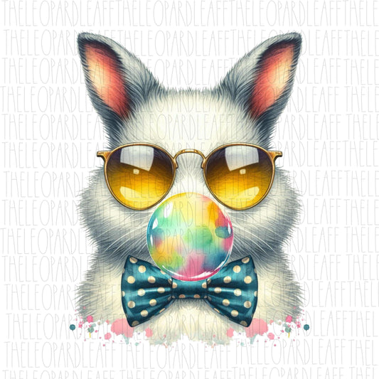 Easter bunny peace bubblegum, Happy Easter,DIGITAL DESIGN **PNG file for Sublimation**