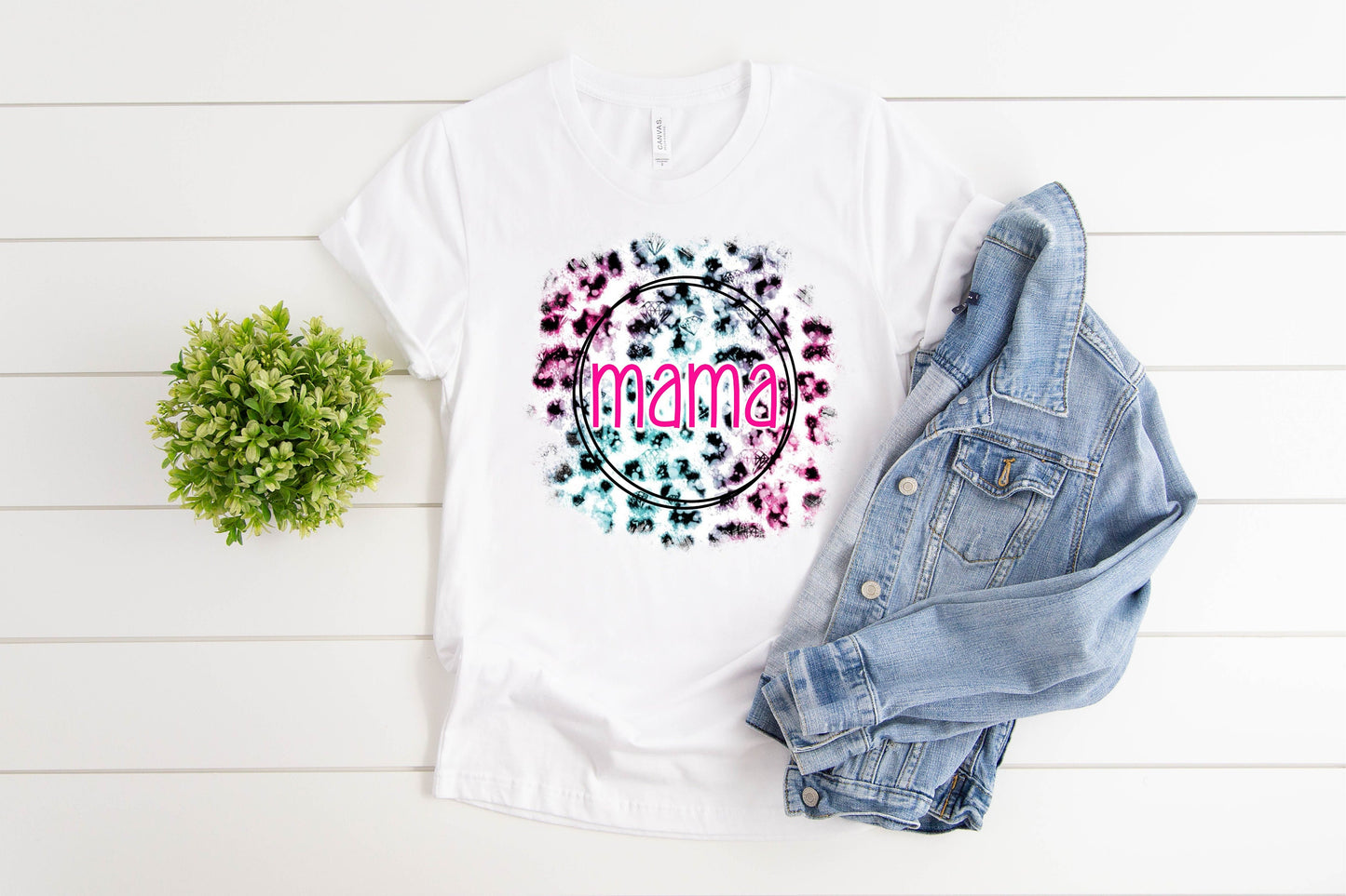Mama Diamond Leopard print DIGITAL DESIGN **PNG file for Sublimation**
