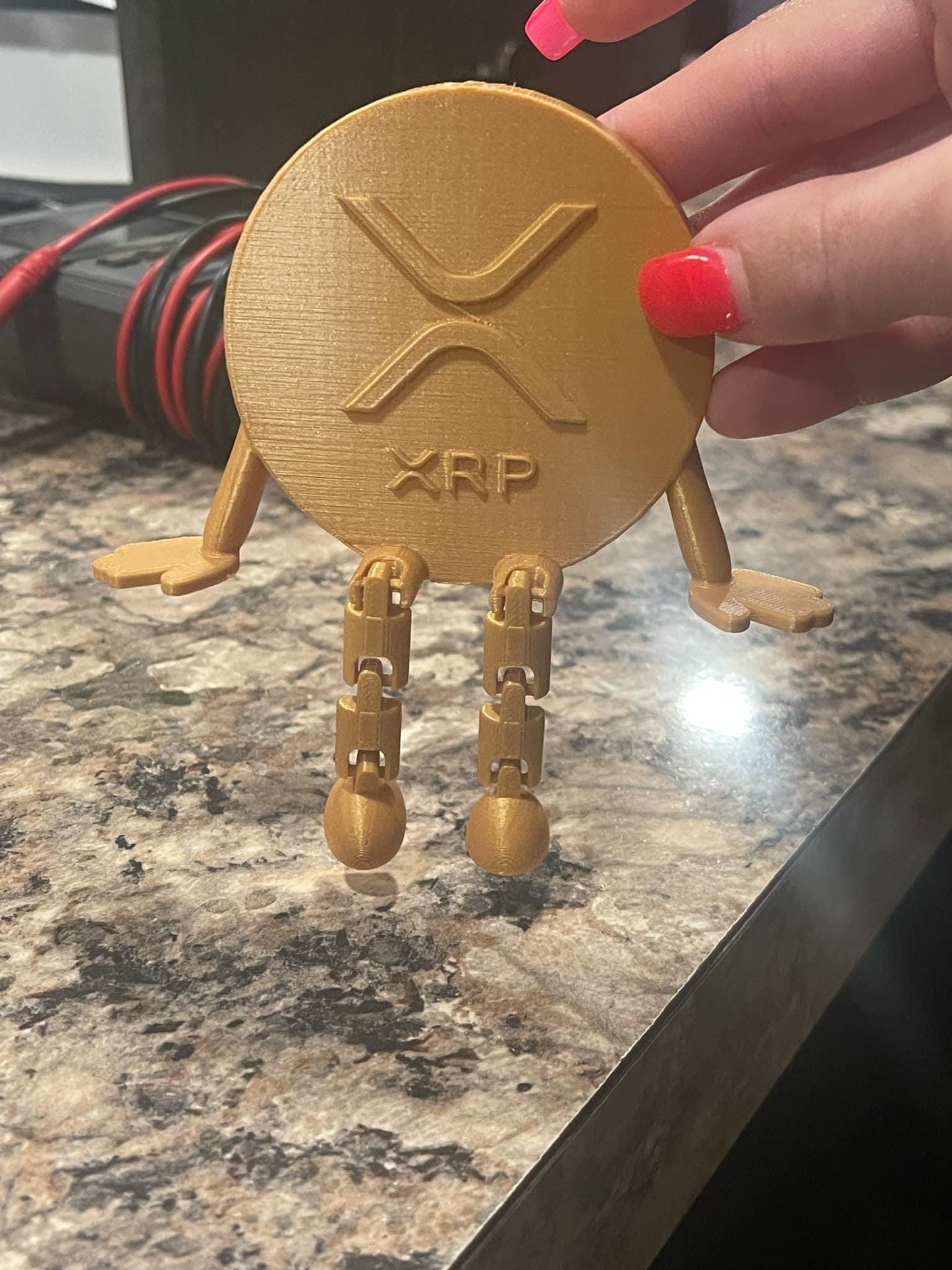 Xrp,gold coin, to the moon,crypto,3d printed coin