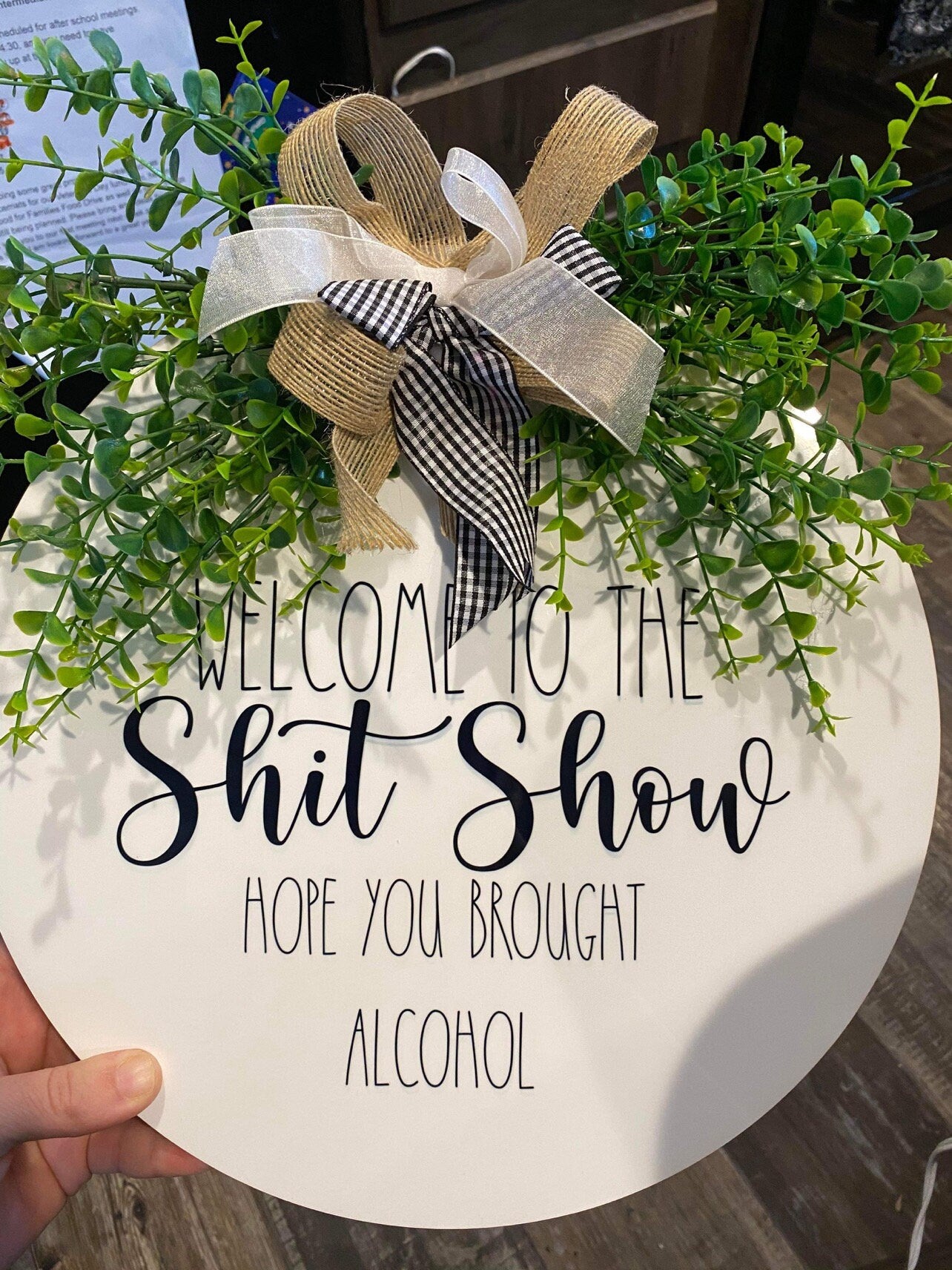 Welcome to the shit show hope you brought alcohol, funny, DIGITAL DESIGN **PNG file for Sublimation**