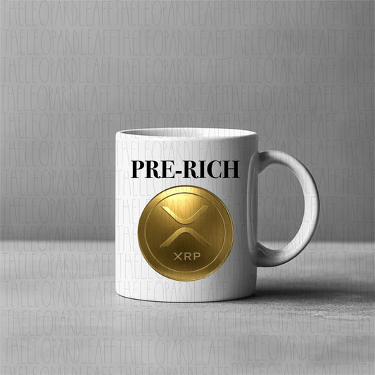 Xrp,gold coin, to the moon,pre-rich, 12oz or 15oz ceramic mug