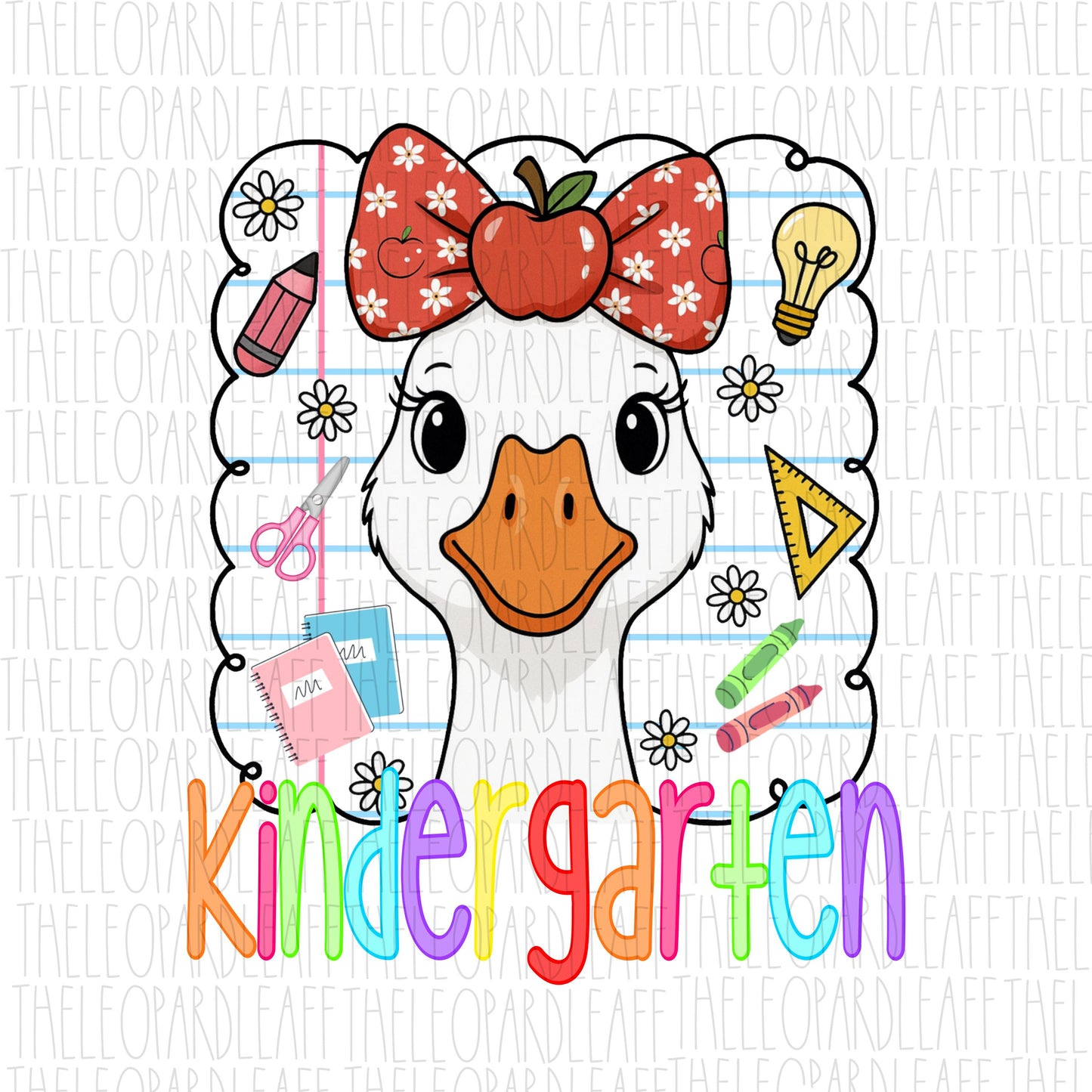 Back to school goose prek-4th grade bundle, DIGITAL DESIGN **PNG file**