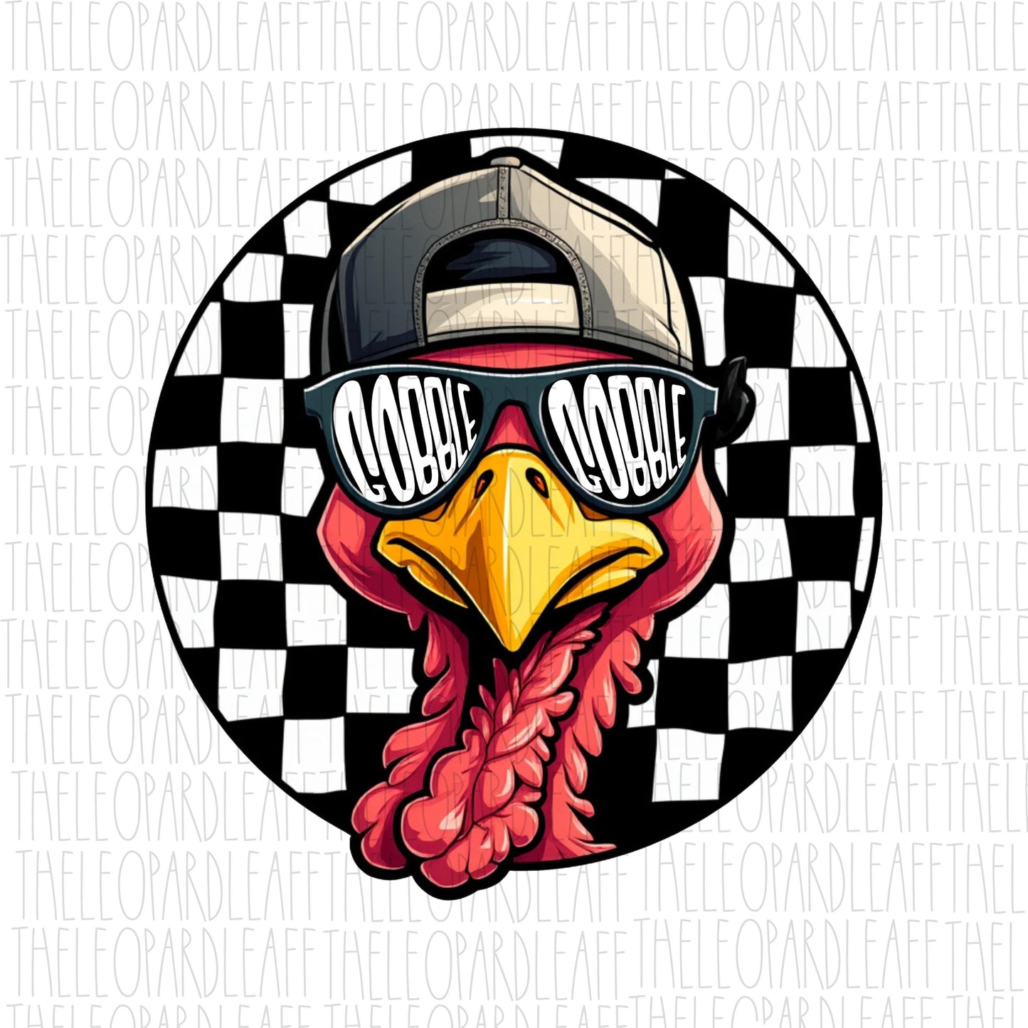 Gobble Gobble Turkey png, Thanksgiving, fall png, DIGITAL DESIGN **PNG file for Sublimation**