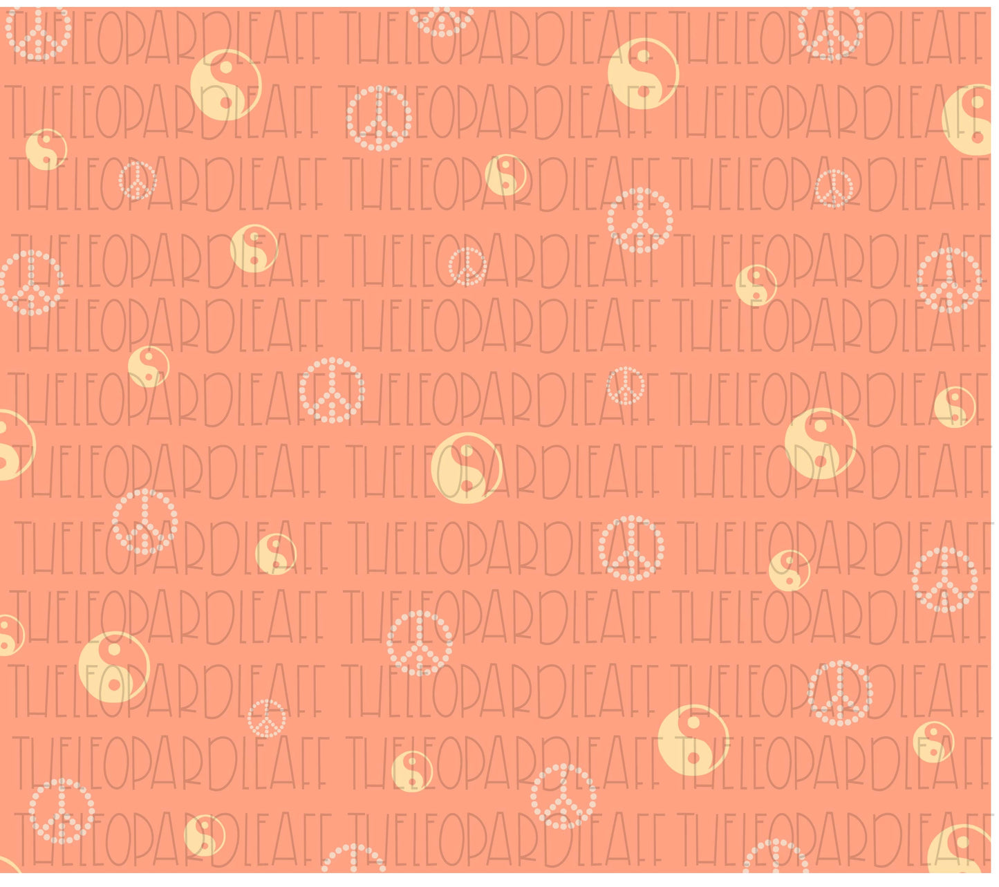 Yin and Yang Peace sign Digital Paper, DIGITAL DESIGN **PNG file for Sublimation**