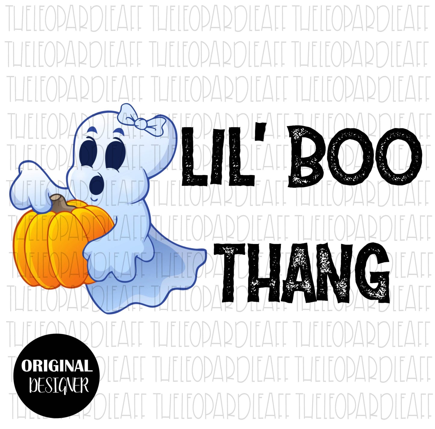 Lil' boo thang, halloween, DIGITAL DESIGN **PNG file for Sublimation**
