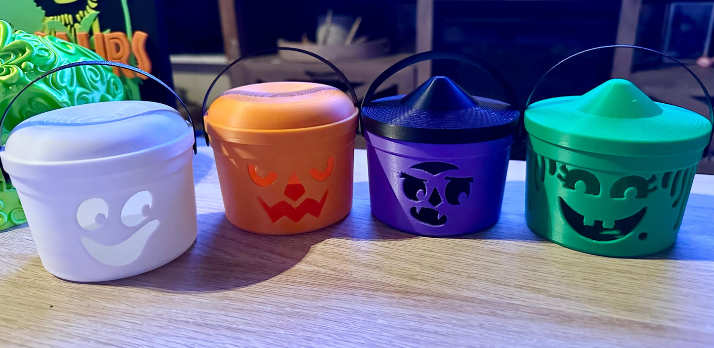 Boo buckets mini 80s 90s Nostalgic, Halloween, 3d printed