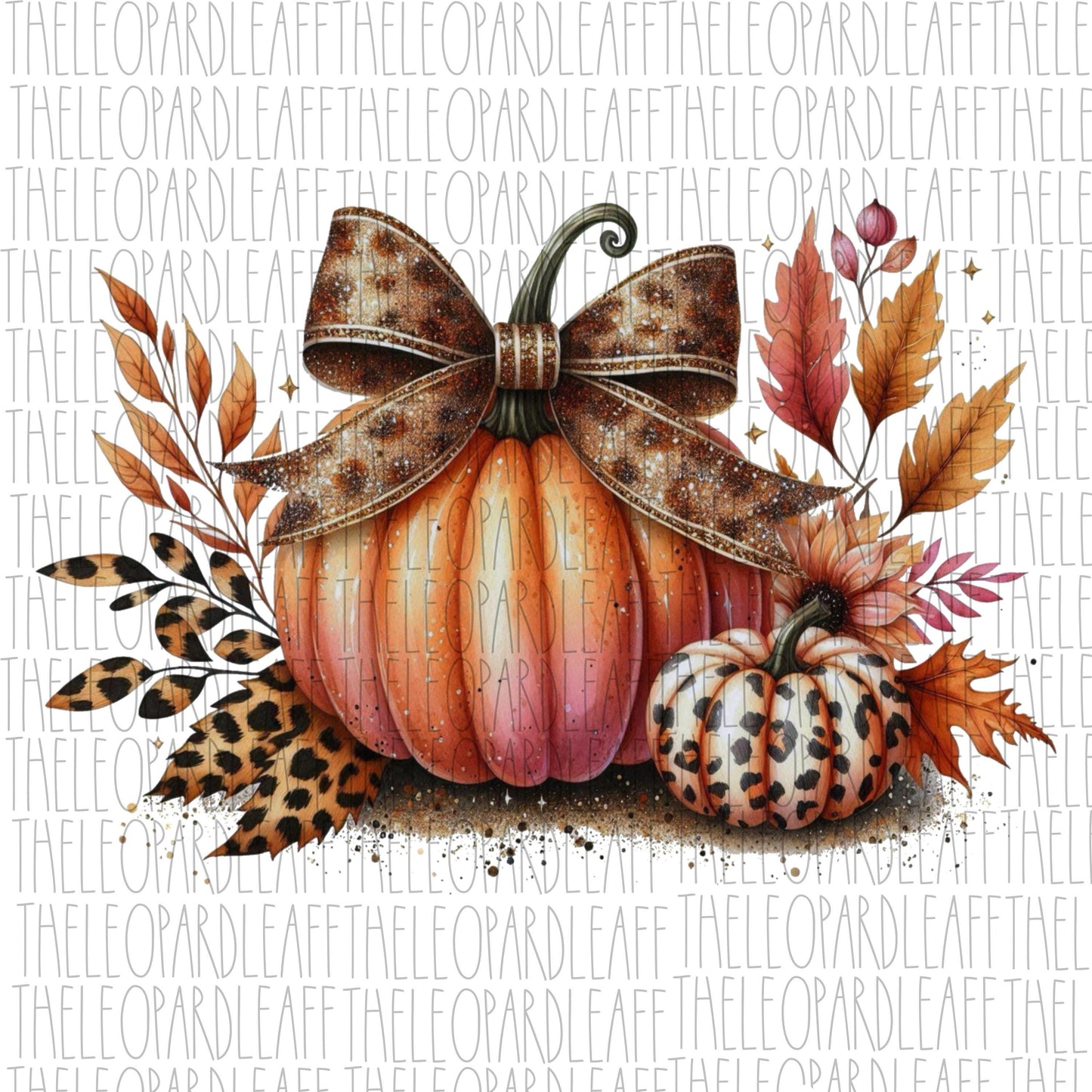 Pumpkin,retro Halloween, coquette,leopard print, Halloween, DIGITAL DESIGN **PNG file**