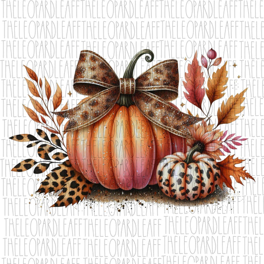 Pumpkin,retro Halloween, coquette,leopard print, Halloween, DIGITAL DESIGN **PNG file**