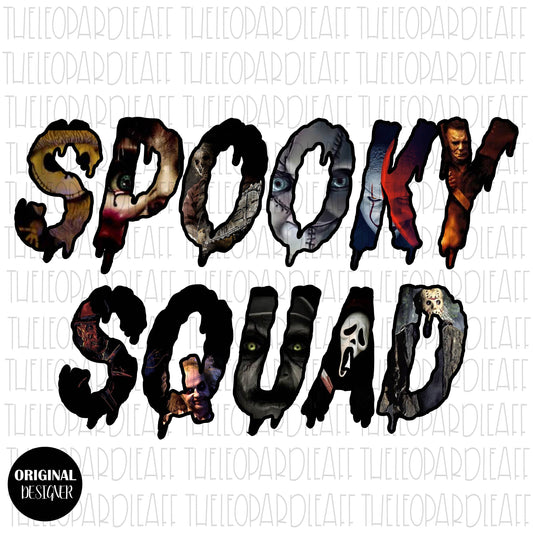 Spooky Squad, horror, Halloween, DIGITAL DESIGN **PNG file for Sublimation**