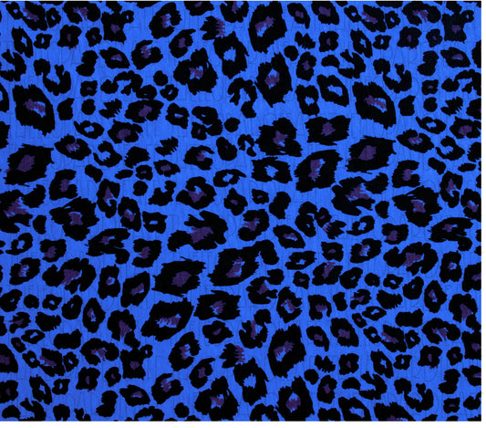 Leopard Print Blue Digital Paper, DIGITAL DESIGN **PNG file for Sublimation**
