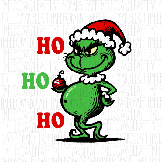 Grinch ho ho ho ,retro, Christmas,DIGITAL DESIGN **PNG file for Sublimation**