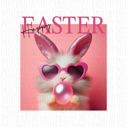 Easter bunny bubblegum, Happy Easter,DIGITAL DESIGN **PNG file for Sublimation**