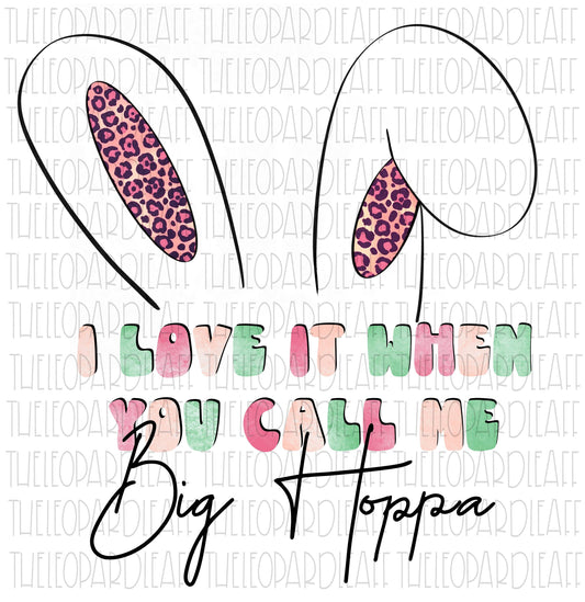 Big hoppa pink, Easter, bunny DIGITAL DESIGN **PNG file for Sublimation**