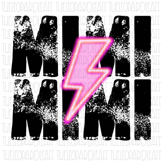 Mimi mimi pink bolt DIGITAL DESIGN **PNG file for Sublimation**