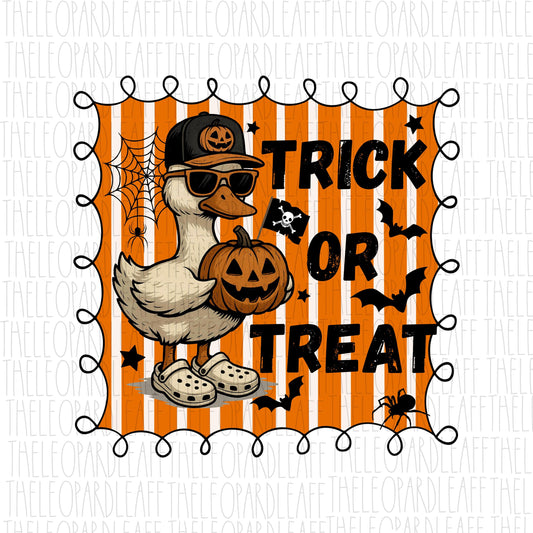 Trick or treat Goose, Halloween, kid halloween png, DIGITAL DESIGN **PNG file for Sublimation**