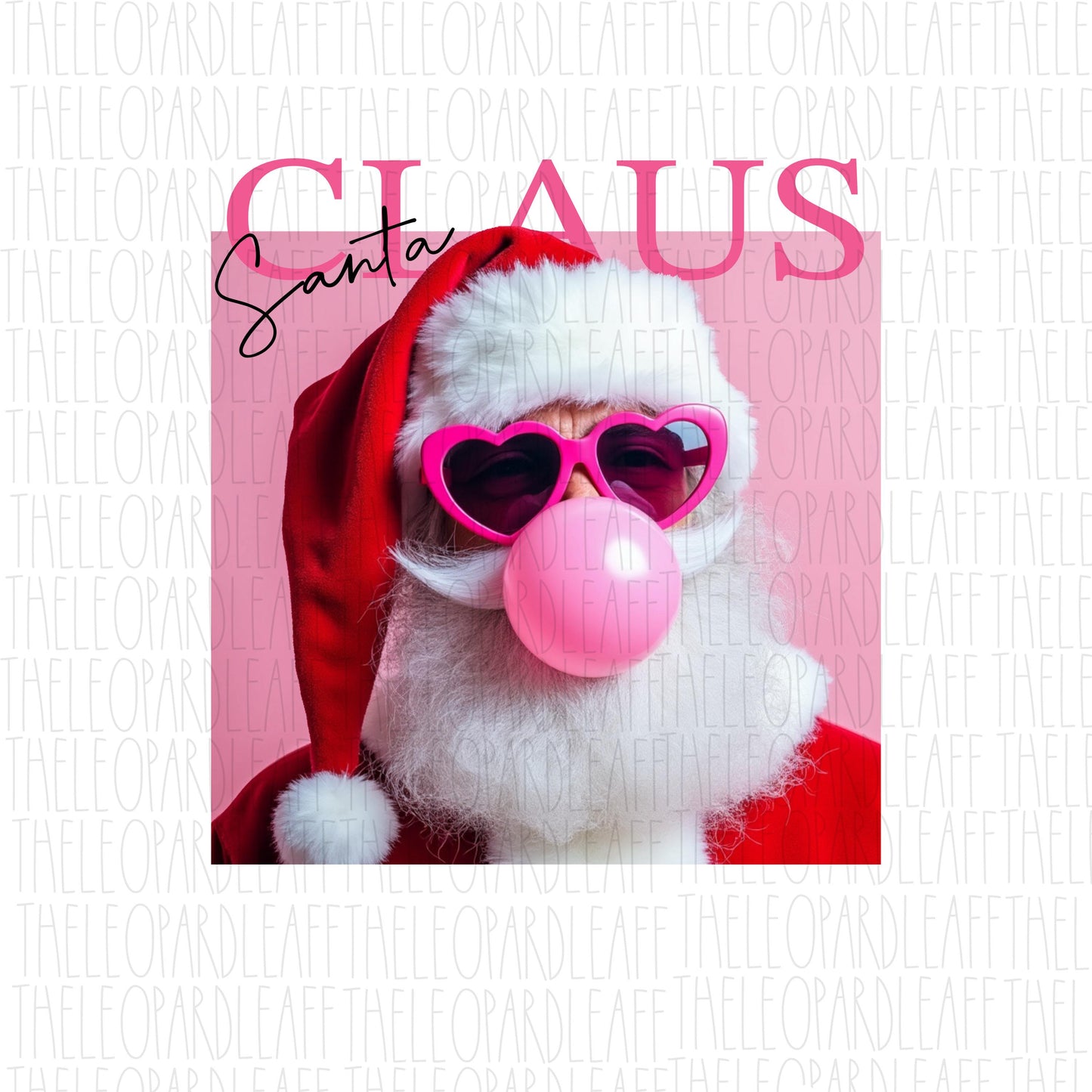 Santa Claus bubblegum, christmas, Santa,DIGITAL DESIGN **PNG file for Sublimation**