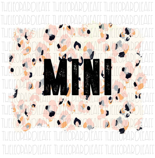 Mini leopard print DIGITAL DESIGN **PNG file for Sublimation**