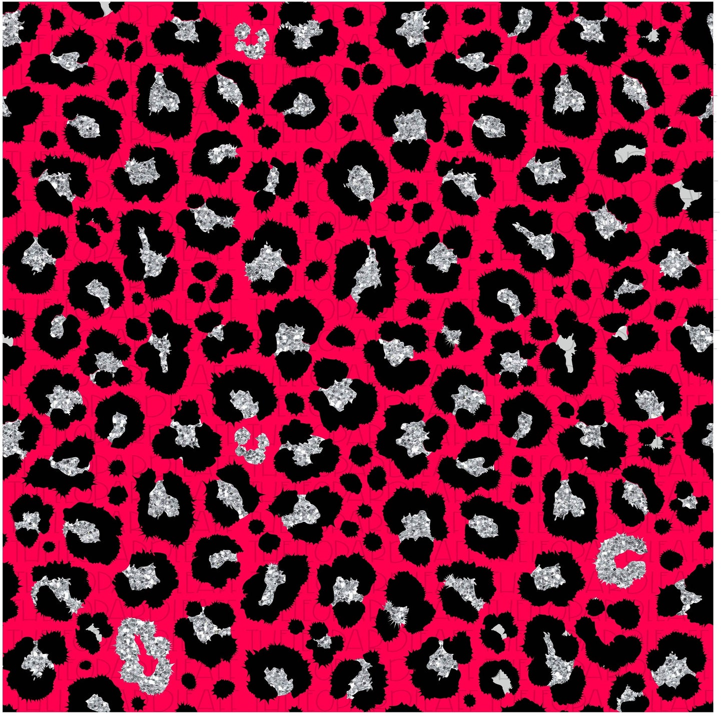Leopard Print hot pink Digital Paper, DIGITAL DESIGN **PNG file for Sublimation**