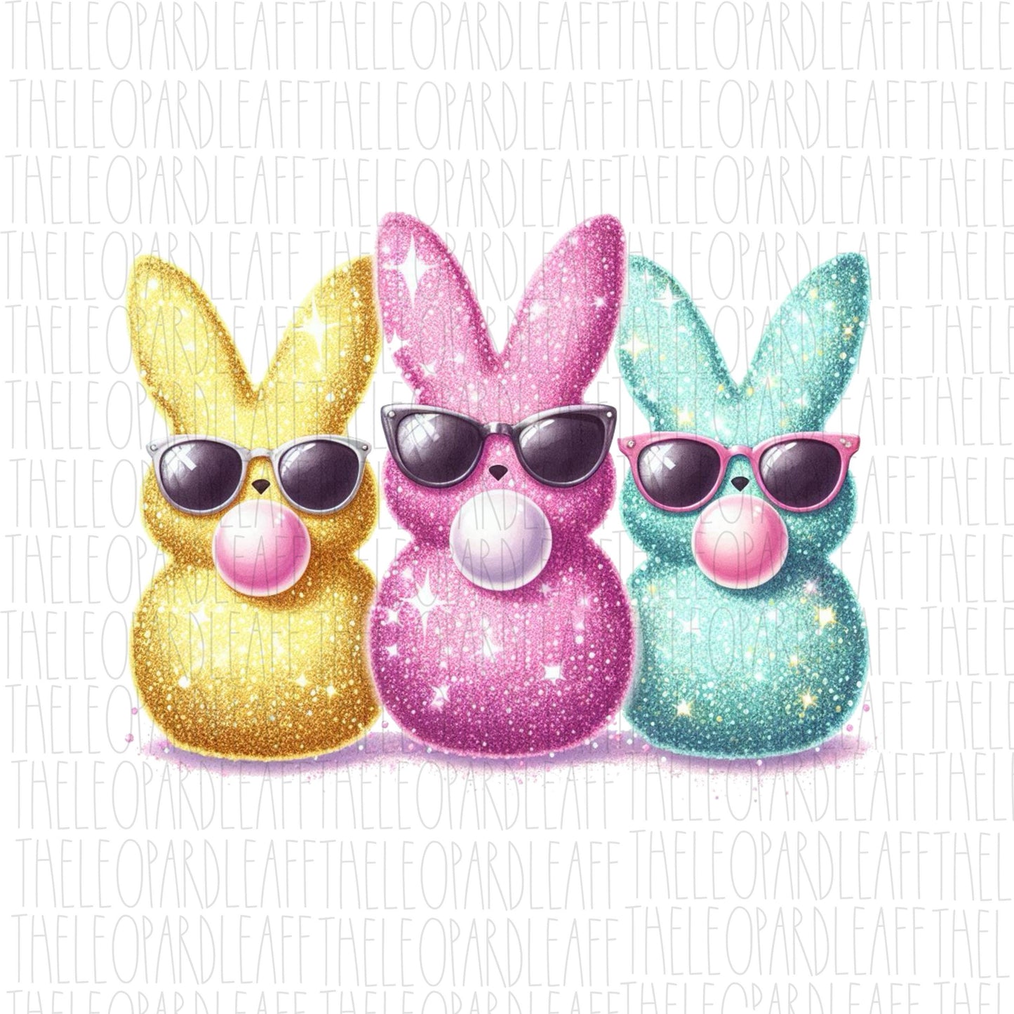 Peeps, bubblegum, Happy Easter,DIGITAL DESIGN **PNG file for Sublimation**
