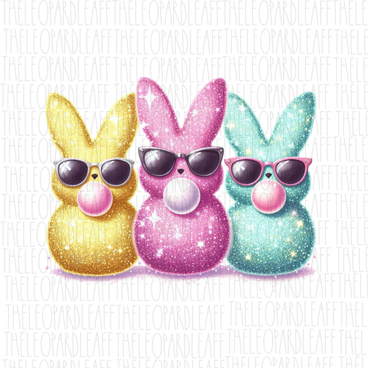 Peeps, bubblegum, Happy Easter,DIGITAL DESIGN **PNG file for Sublimation**