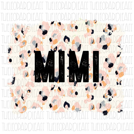 Grammy leopard print DIGITAL DESIGN **PNG file for Sublimation**