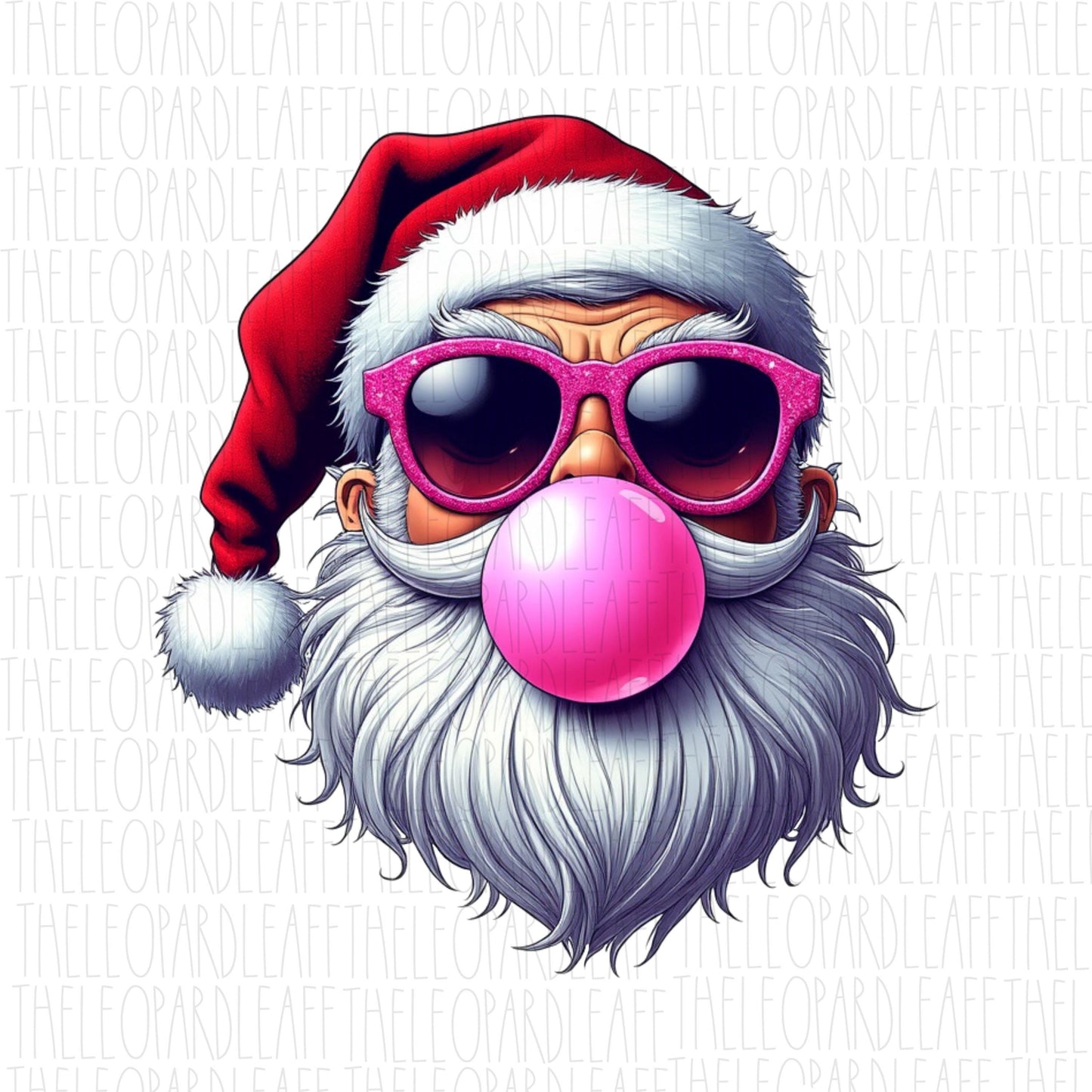 Santa Claus bubblegum, christmas, Santa,DIGITAL DESIGN **PNG file for Sublimation**