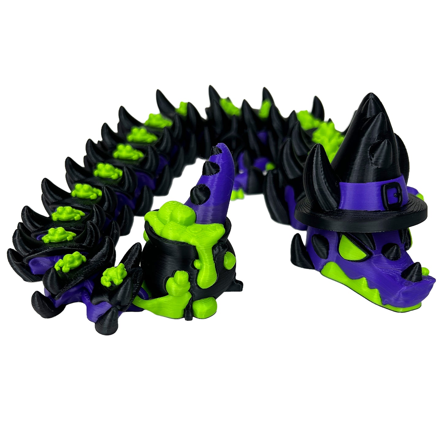 Witch Dragon, witch cauldron, Halloween,3d Printed