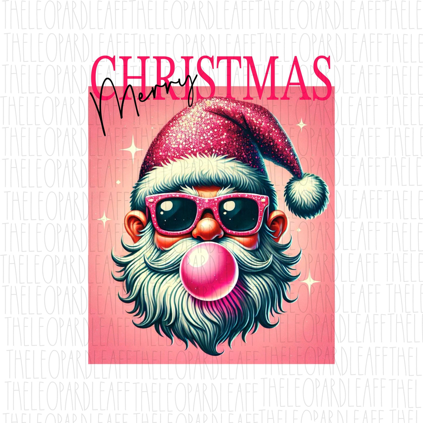 Gnome pink Merry Christmas, bubblegum, Christmas, DIGITAL DESIGN **PNG file for Sublimation**