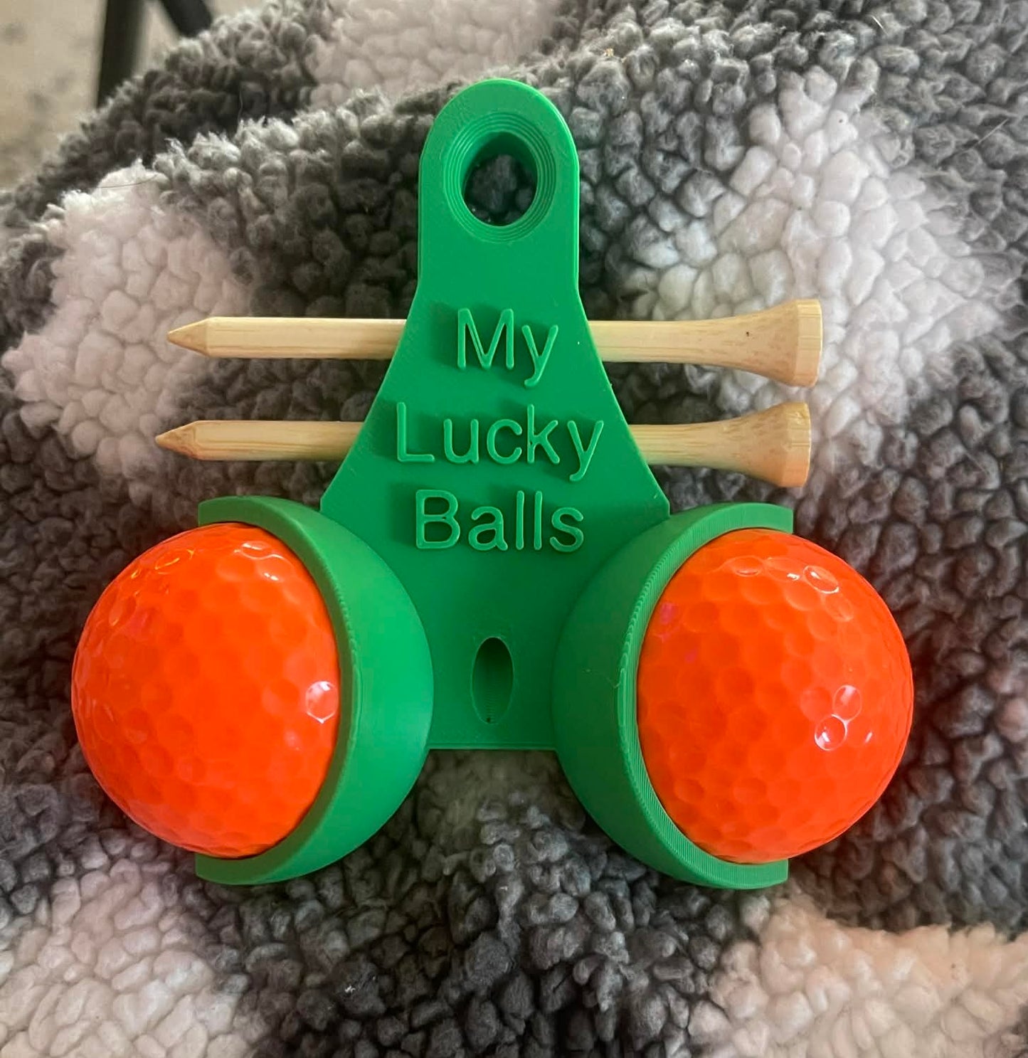 Personalized Funny Golf Ball & Tee Holder | Custom Name Gag Gift for Golfers