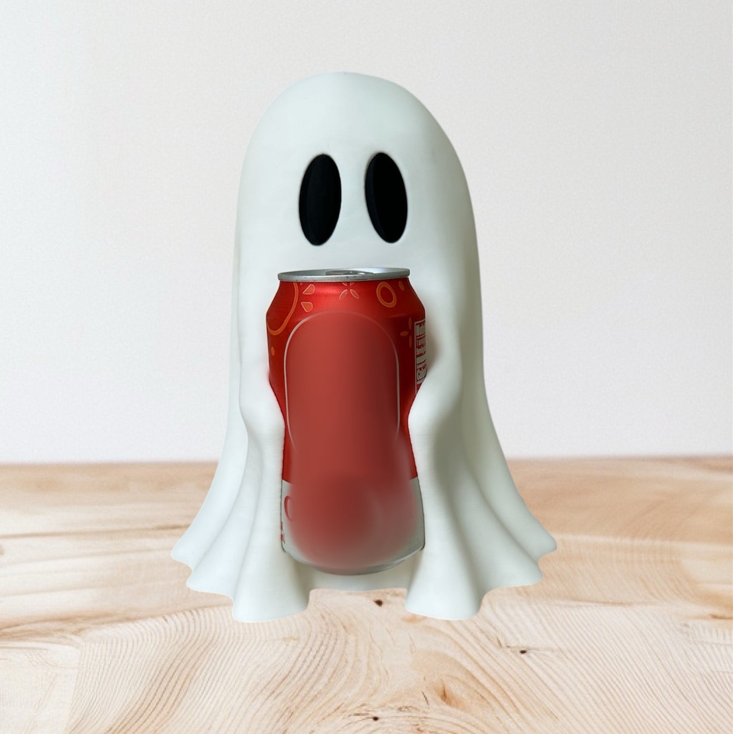 👻 3D Printed Ghost Can Holder – Fits Soda Beer or Energy drink – 9” Tall 🎃