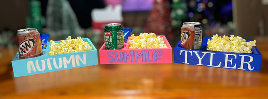Movie snack tray Personalized | on the go | travel tray